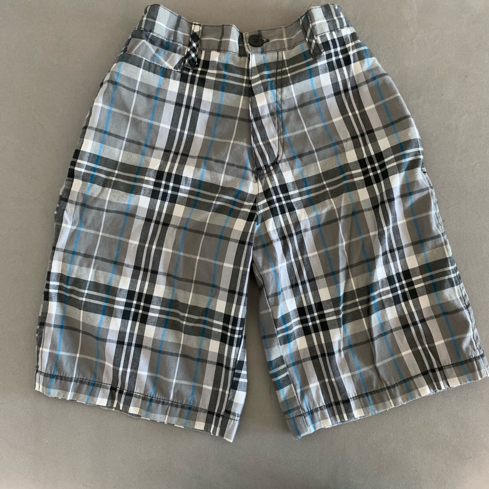 Boy’s plaid shorts.